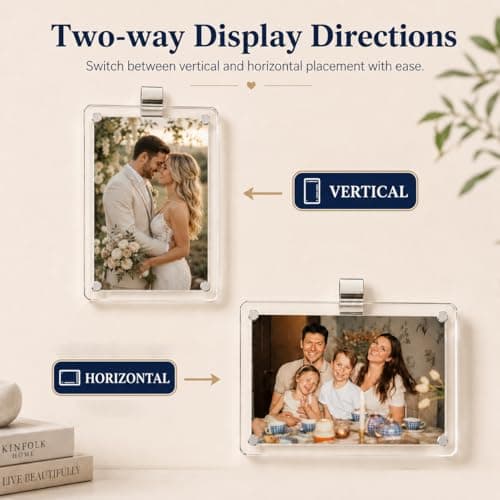Gift for Boyfriend Husband Girlfriend Dad Car Decorations Interior Picture Holder, Car Visor Photo Clip Magnetic Frame Father's Day Personalized Photo Gifts Cute Car Decor Accessories 3.5 x 2.4 inch (1 PC) B0F5WR9324