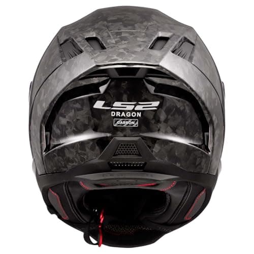 LS2 Helmets Dragon Carbon Full Face Motorcycle Helmet W/ SunShield