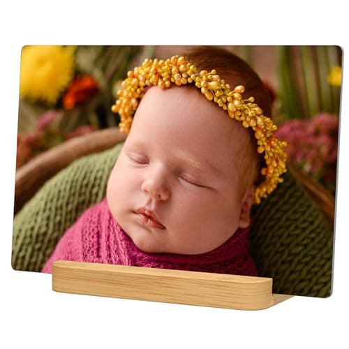 Personalized Picture Gifts Wall Art Ready to Hang by HD Printing Technology -Gift Wrapping Available-Same day Pick up Custom Metal Photo Prints Customized photo gifts with Natural Bamboo Base B0D1KDDFGD