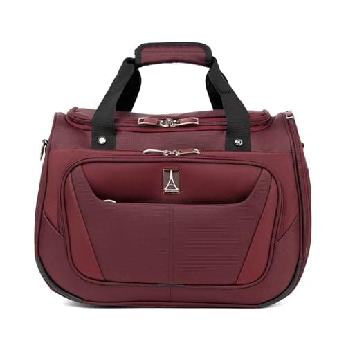 Travelpro Maxlite 5 Softside 2pc Set Expandable Carry On Luggage with 4 Spinner Wheels/Soft Underseat Tote, Lightweight Suitcase, Men and Women, Burgundy