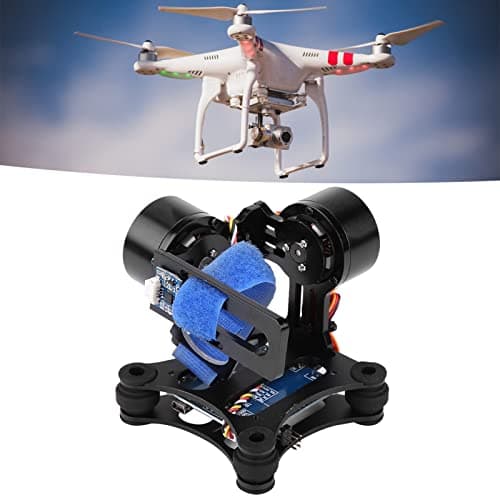 Camera Stabilizer, High Technology Drone Camera Gimbal Metal Brushless Gimbal Board BGC 2.2 for 3/3+ / 4 Camera RC Drone Quadcopter Part (Black) Gimbal Drone