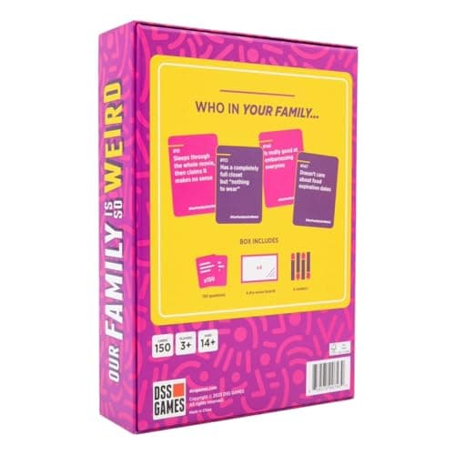 DSS Games Our Family is So Weird [A Family Card Game to Decide Who’s Most Likely to | Game Night Idea for Teens, Adults & Groups | Great for Stocking Stuffers, Christmas, Holiday Party]