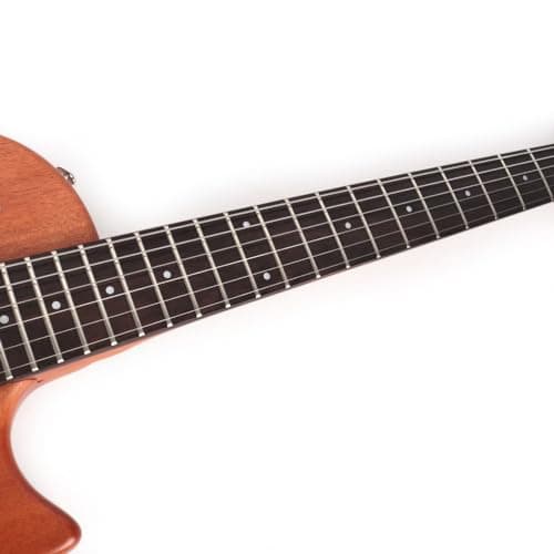 Fojill Hybrid Electric Acoustic Guitar Steel String Built In Effect Reverb Delay Pratice Portable Travel Silent Solid Mahogany Body Neck Rosewood Fretboard With Padded Gig Bag