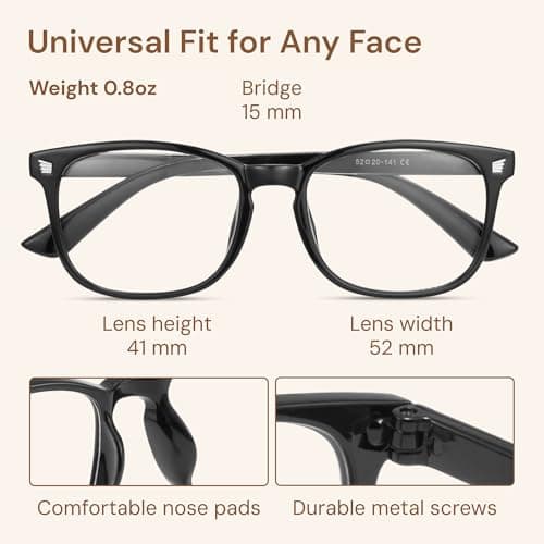 Gaoye Stylish Blue Light Glasses for Woman - Computer Glasses for Blue Light Blocking - Lightweight Frames - 3 pack
