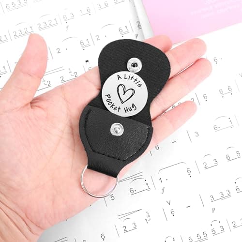 iJuqi Pocket Hug Token Keychain Keepsake Long Distance relationship inspirational Sobriety Gifts for Women Men Double Sided