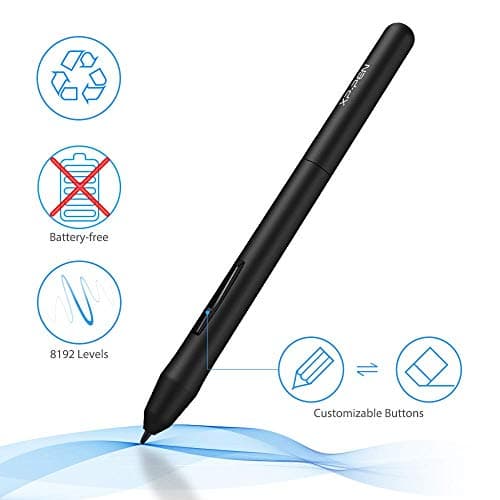 Drawing Tablet XPPen StarG640 Digital Graphic Tablet 6x4 Inch Art Tablet with Battery-Free Stylus Pen Tablet for Mac, Windows and Chromebook (Drawing/E-Learning/Remote-Working)