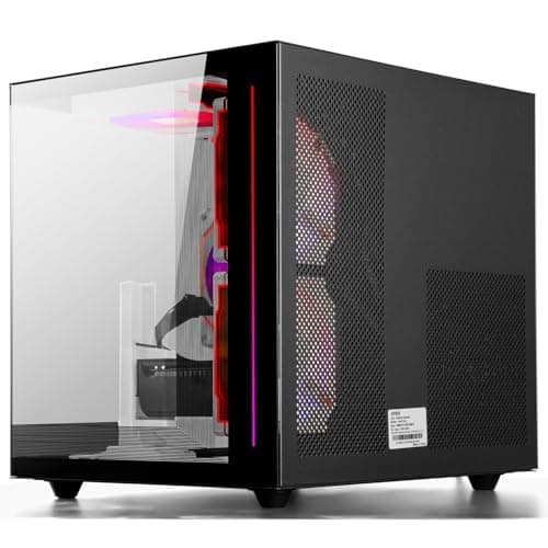 WIWB Gaming PC Desktop Ryzen 7 5700X, GeForce RTX 5060, 32G DDR4 RAM, 1TB NVME SSD, Prebuilt Tower Computer for Gaming, Home VR (Black)