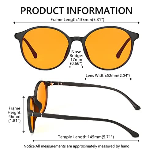 LIKSMU Blue Light Blocking Glasses Computer Gaming TV Phone Sleeping Glasses Women Men Professional Filter Anti Eyestrain