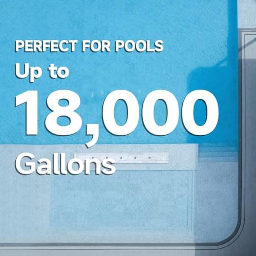 Max 105600BTU Electric Pool Heater for Above and In Ground Pools, 26KW Swimming Pool Heat Pump PLC250, Inverter Heating System, High Efficiency, fits 18/20/26ft Pools, 208~230V/60Hz