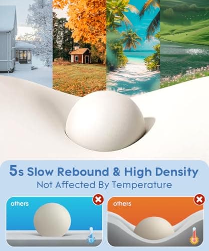 Cervical Pillow for Neck Pain Relief - Contour Pillow Memory Foam Pillows for Sleeping, Double Ear Relief Zones Neck Pillow, 6CM Enhanced Neck Support Cooling Bed Pillow for All Sleep Positions