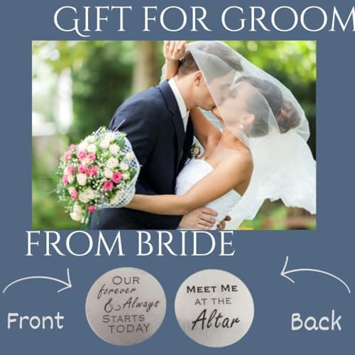 Gift to Groom From Bride on Wedding Day - Future Husband Gift, Pocket Hug Token