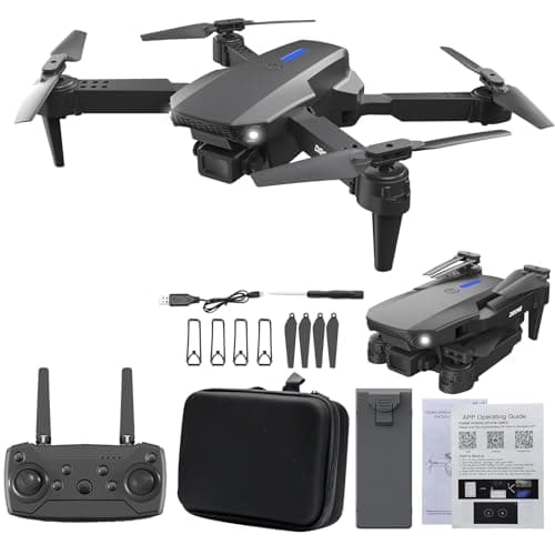Drone with Camera 1080p HD, With High-Speed Rotation, Gesture Control, Headless Mode, One Click Take Off/Landing, 360 ° Flipping, Foldable Drone for Beginners