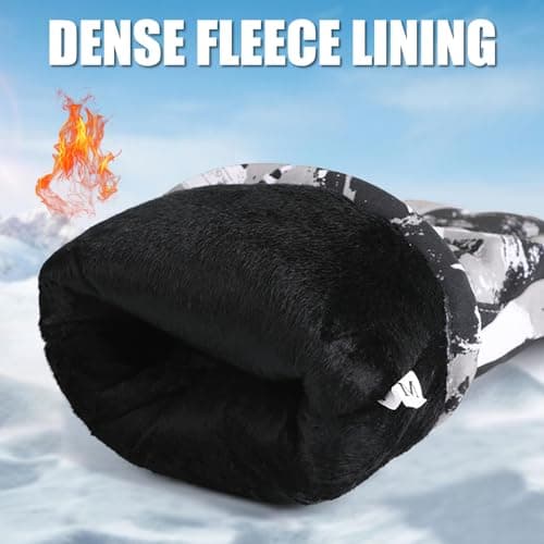 VZVXDW Winter Gloves, Waterproof Thermal Touchscreen Ski Glove, Suit for Ski, Cycling, Hiking, Driving, Typing, Freezer Work