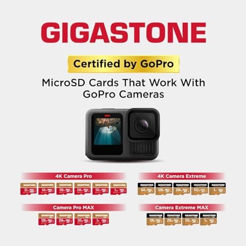 【5-Years Data Recovery】 GIGASTONE 128GB Micro SD Card, 4K Video Recording for GoPro, Action Camera, DJI, Drone, Nintendo-Switch, R/W up to 100/50 MB/s MicroSDXC Memory Card UHS-I U3 A2 V30