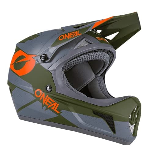 O'Neal Sonus Deft Mountain Bike Helmet Olive/Orange MD