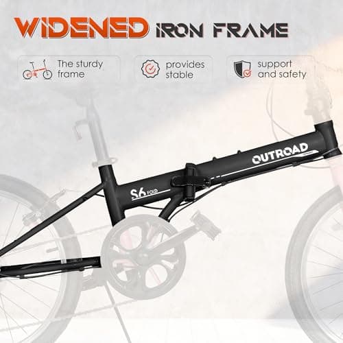 20-inch 7-Speed Folding Bike - Lightweight Aluminum Frame, Adjustable Stem, Easy Foldable Bicycle for Commuting & Storage, Multiple Colors