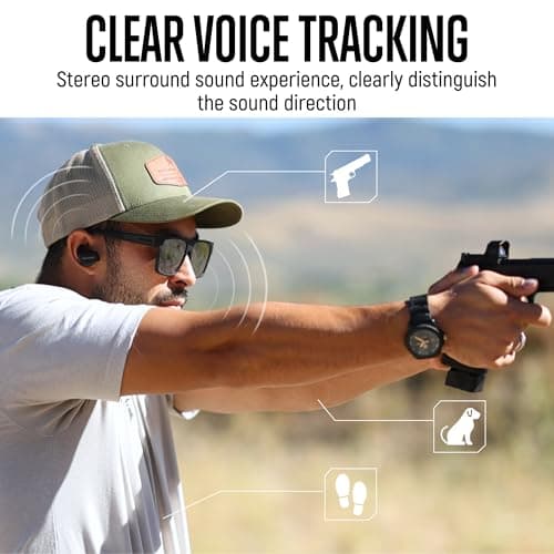 GLORYFIRE Shooting Ear Protection Ear Plugs for Shooting Range Hearing Protection 26dB Noise Reduction