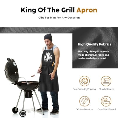 JDNFYGX Gifts for Men Dad Husband Boyfriend Brother, Funny Gifts for Him - Fathers Day, Birthday, Valentines Day, Grilling Gifts for Men, Cooking BBQ Grilling Aprons Gifts for Dad Him, Chef Gifts