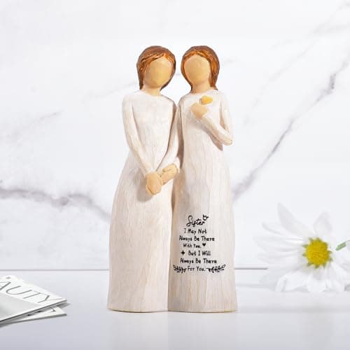 Sister Gifts for Women,4.90” Sister Gifts Figurine for Best Friend,Sister Birthday Gifts,Sisters Gifts from Sister,Women Gifts for Sister and Best Friend on Birthday and Sisters' Day