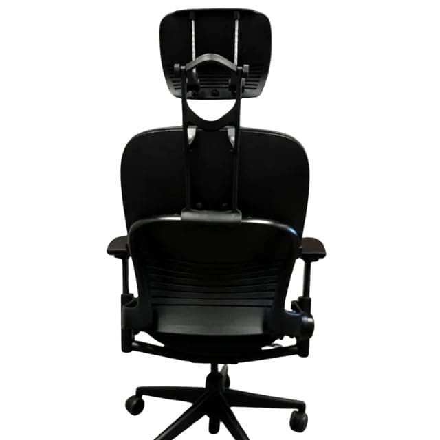 OFFICE LOGIX SHOP Leap V2 Chair with Headrest Bundle (Fabric, Black)