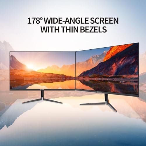 CUNPU 24 Inch Touchscreen Monitor, 10 Point Touch, FHD 1080P 75Hz IPS Screen, 100% SRGB, VESA Wall Mountable, Tilt Adjustment, VGA HDMI USB for PC, Laptop Business & Work Station, Warehouse