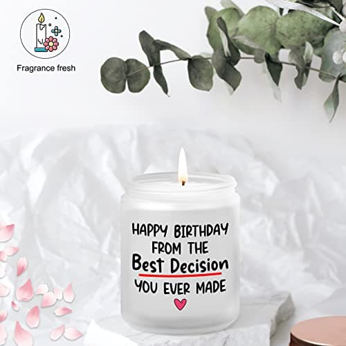 Funny Women Happy Birthday Gifts Ideas for Her Him Girlfriend from Boyfriend Her Him Birthday Gifts for Wife from Husband, 7Oz Lavander Scented Candles B0BF59J8K4