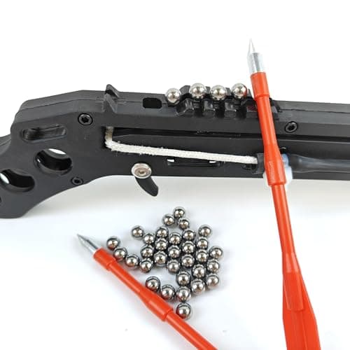 Tactical Pistol Crossbow, Self Opening Crossbow, Recurve Bow Equipped with 15 Aluminum Arrows