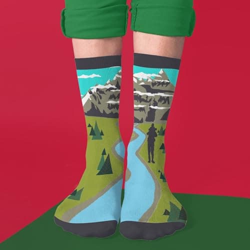 Book, Fishing, Hiking, Gamer, Camping, Pickle, Music, Foods, Ballerina, Bigfoot - Hobbies Socks for Women Men B0DFCFNK7Z