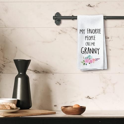 Granny Gifts Kitchen Towels, Granny Grandma Gifts for Mother’s Day Hand Towels, Call Me GrannyDish Towels Dishcloths Tea Towel for Kitchen, Grandma Gift KitchenBathroom Decor, 16x24in B0CZRCQ5J5