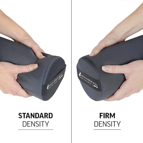 OPTP The Original McKenzie Lumbar Roll – USA-Made Low Back Lumbar Support for Office Chair & Car Seat Back Support Cushion. The Preferred Lumbar Pillow by Physical Therapists - Standard Density
