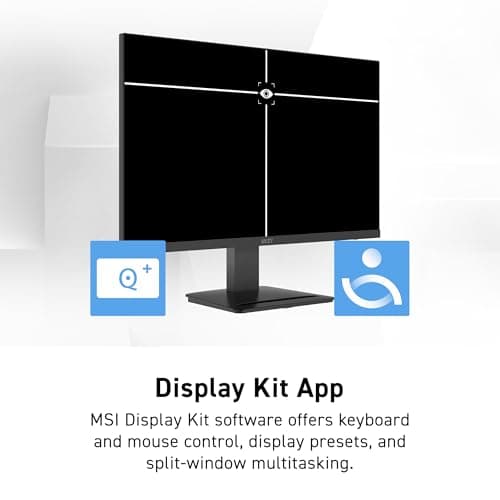 msi PRO MP273Q E7 27-inch IPS 2560 x 1440 (QHD) Computer Monitor, 75Hz,Adaptive-Sync, HDMI, DP Port, VESA Mountable, Tilt, Speaker, 1ms, Black