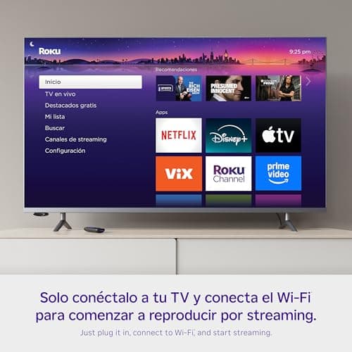 Roku Express Dispositivo de Streaming HD para TV (Spanish Edition) - Con VIX Premium, Control remoto con botones de acceso rápido I Roku Express HD Streaming Device for TV, with VIX Premium Offer