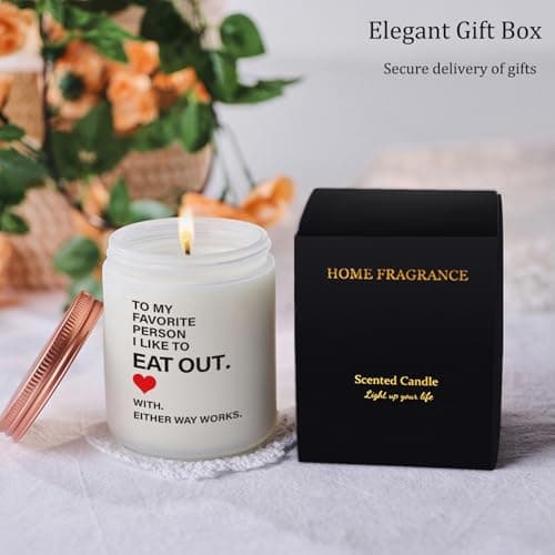 Funny Girlfriend Wife Gift, Gift for Her, Birthday Valentines Day Christmas Anniversary Present from Him, Boyfriend, Husband- 9oz Lavender Scented Candles B0F93WFHDN