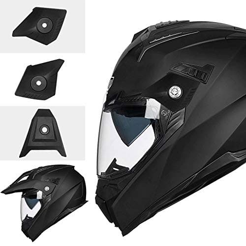 ILM Off Road Motorcycle Dual Sport Helmet Full Face Sun Visor Dirt Bike ATV Motocross Casco DOT Certified Model 606V
