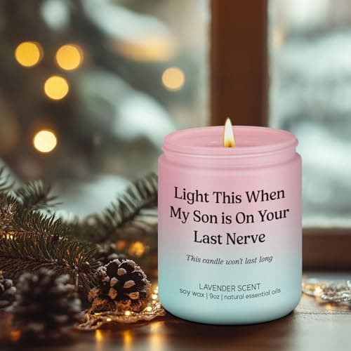 LEADO Candle, Daughter in Law Gifts - Funny Wedding, Birthday, Christmas Gifts for Daughter in Law, Sons Girlfriend, Future Adult DIL - DIL Presents from Mother, MIL, Mom - Bride, Bridal Shower Ideas