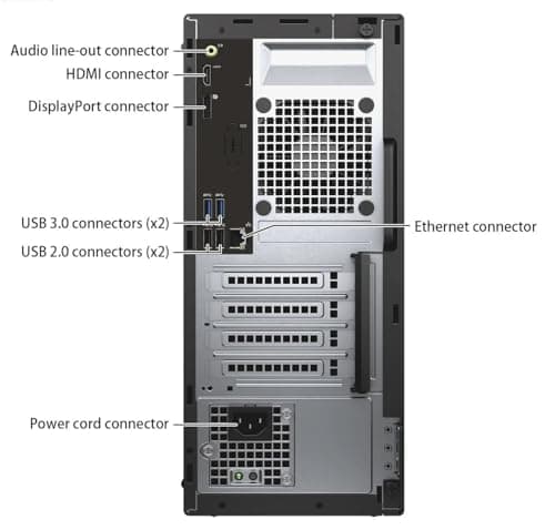 Dell OptiPlex 3040 Mini Tower Desktop Computer PC, Quad-Core i5-6500 up to 3.6 GHz, 8GB RAM, 256GB SSD, Keyboard and Mouse, WiFi, BT, Windows 11 Pro (Renewed)