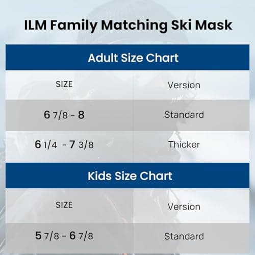 ILM Motorcycle Balaclava Face Mask Adult Youth for Ski Model FM01