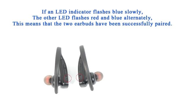 occiam Sport Wireless Earbuds Bluetooth Headphones 80hrs Playtime Deep Bass Ear Buds with Earhook Noise Cancelling Mic Waterproof Earphones for Workout Running Black