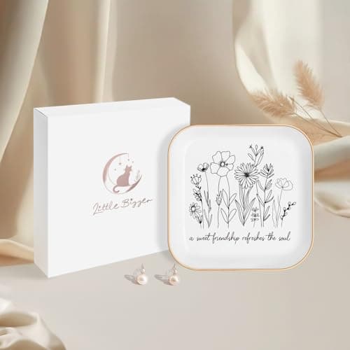 Christmas Gifts - A Sweet Friendship Refreshes The Soul - JewelryTray, Friendship Gifts for Women, Bible Verse Jewelry Dish, Christian Gifts Jewelry Dish, Best Friend Birthday Gifts for Women