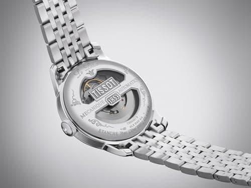 Tissot Mens Tissot Le Locle Powermatic 80 20th Anniversary 316L Stainless Steel case Automatic Watches, Grey, Stainless Steel, 19 (T0064071103303)