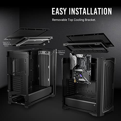 Antec Performance 1 FT, Full Tower, RTX40 Fully Compatible, Temp Display, 4 x Storm T3 PWM Fans, Type-C, Dual TG Side Panels, Removable Top Bracket, High Airflow Mesh Front Panel, E-ATX PC Gaming Case