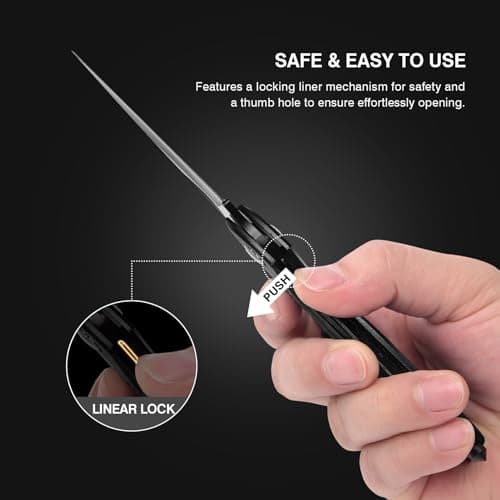 Stocking Stuffers Gifts for Men, EDC Carabiners with Folding Knives, Window Breaker and Screwdriver, Gear for Camping Hiking FUNBRO Multitool Carabiner with Pocket Knife, Bottle Opener B09YCNTY8B