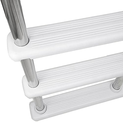 XtremepowerUS 5-Step Swimming Pool Ladder, Non-Slip Steps Ladder for In-Ground Stainless Steel Step for Indoor/Outdoor Pool, (5 Step)
