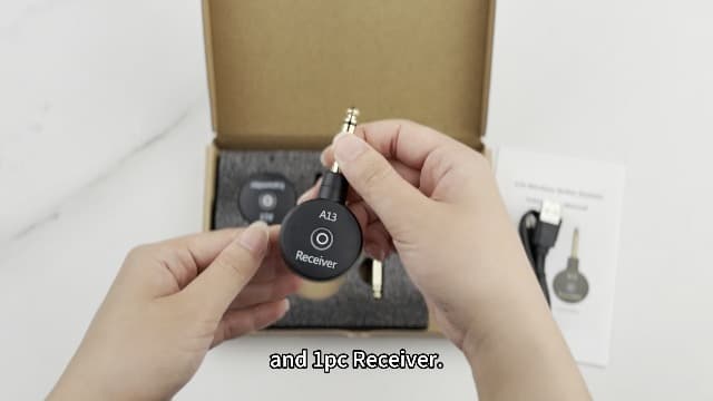 A13 Wireless Guitar Transmitters Receivers, Wireless Guitar/Bass/Keyboard System, 2.4GHz Guitar Accessories, No Latency, 100ft Range, Rechargeable 5-Hour Battery, Plug & Play (2TX+1RX)