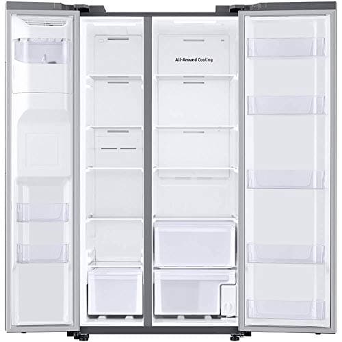 Samsung 27.4 cu. ft. Large Capacity Side-By-Side Refrigerator, Stainless Steel, RS27T5200SR/AA