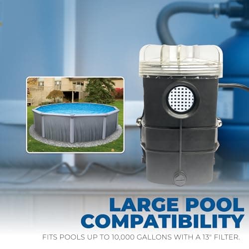 XtremepowerUS 3/4HP 2,400GPH High Flow Pond DIY Self Priming for Above Ground Swimming Pool Pump Strainer Basket 1.5" NPT Inlet/Outlet
