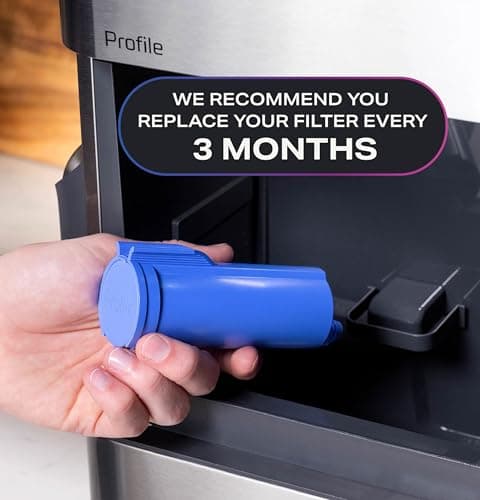 GE Profile Scale Inhibiting Filter, Replacement Water Filter for Opal Nugget Ice Maker, Cleans and Filters Water for Fresh Ice, Replace Every 3 Months for Best Results, Easy Install, 1 Pack