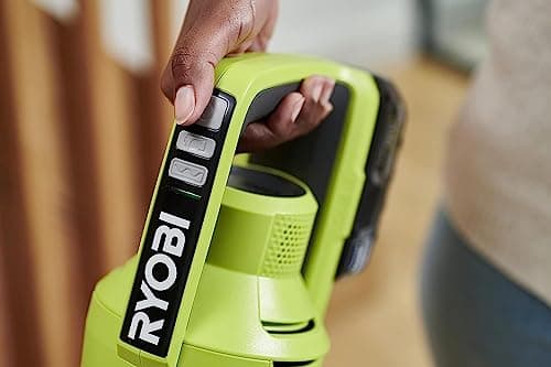 RYOBI 18 V ONE+ RSV18-0 Cordless Floor Vacuum Cleaner (30 AirWatt Suction Power, 820 l/min Airflow, 24 cm Wide Floor Nozzle, without Battery and Charger), Green