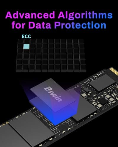 BIWIN Black Opal NV7400 1TB SSD Gen4x4, Read Speed up to 7450MB/s, NVMe M.2 2280 PCIe 4.0 Internal PC Solid State Drive for Laptop/Desktop/PS5