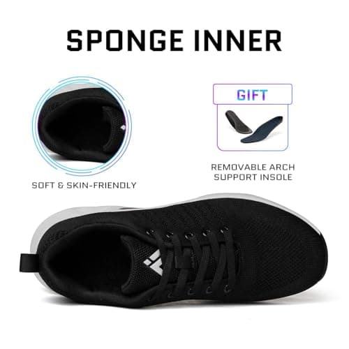 Mishansha Womens Sneakers Air Cushion Running Tennis Shoes Women Lightweight Arch Support Walking Shoes